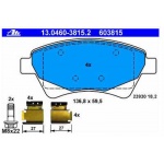 Klocki hamulcowe RENAULT 13.0460-3815.2