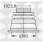 Osłona półosi S 4003408