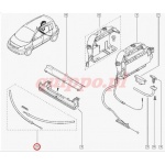 Zestaw linek hamulca ręcznego ORG 7701478158